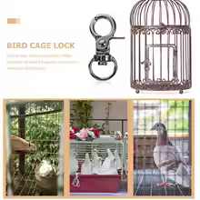 10 Pcs Zinc Alloy Birdcage Lock - Anti-Escape for Parrots & Small Pets - Image 2