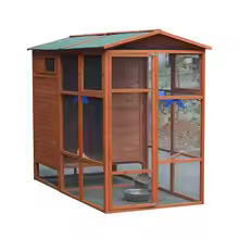 Skybound Sanctuary Premium Bird Cage - Eco-Friendly Wood & Metal - Image 2