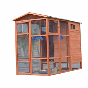 Skybound Sanctuary Premium Bird Cage - Eco-Friendly Wood & Metal