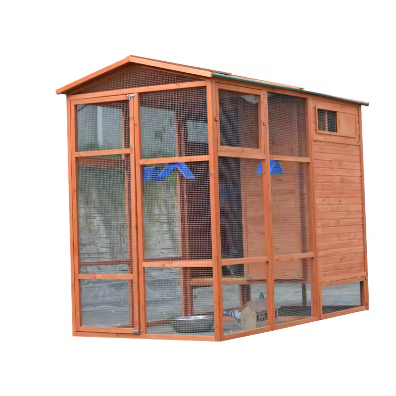 Skybound Sanctuary Premium Bird Cage - Eco-Friendly Wood & Metal