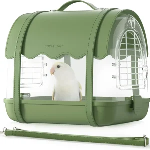 Travel Bird Carrier Backpack with Shade & Window for Small Parrots