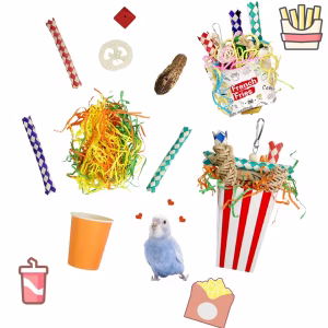 3PCS Parrot Toys – Chew Balls with Bells for Training