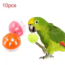 10pcs Colorful Bell Ball Toys – Fun Chew Toys for Parrots & Parakeets - Image 2