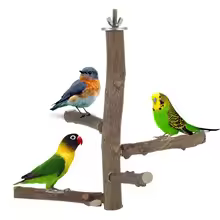 Bird Climbing Wood Perch – Outdoor Cage Stand & Toy for Parrots