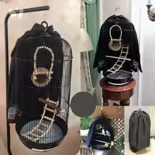 Dustproof Mesh Bird Cage Cover for Small Parrots, Easy to Install & Clean - Image 2