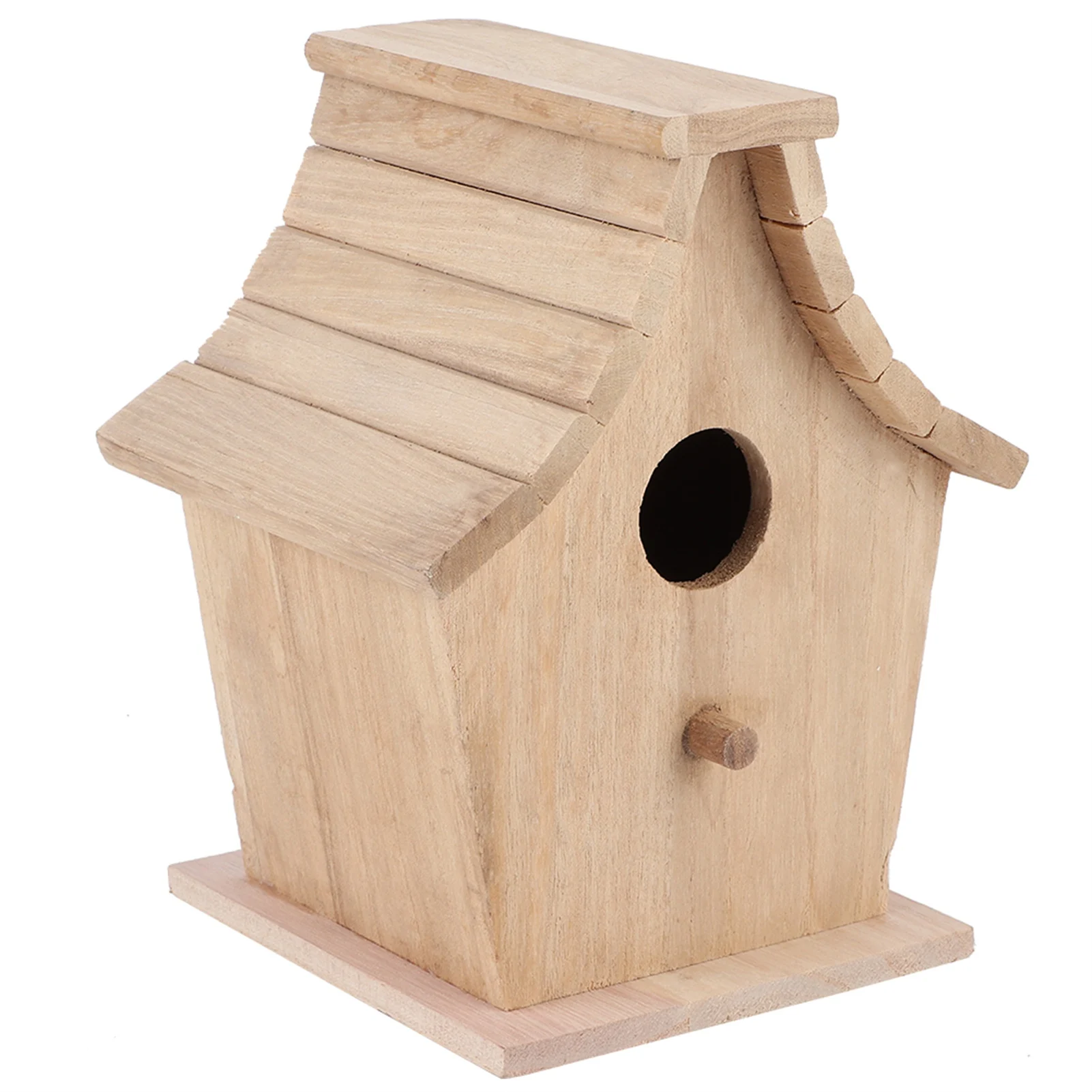 Wooden Hanging Bird Breeding Box for Parrots & Small Birds - Image 3