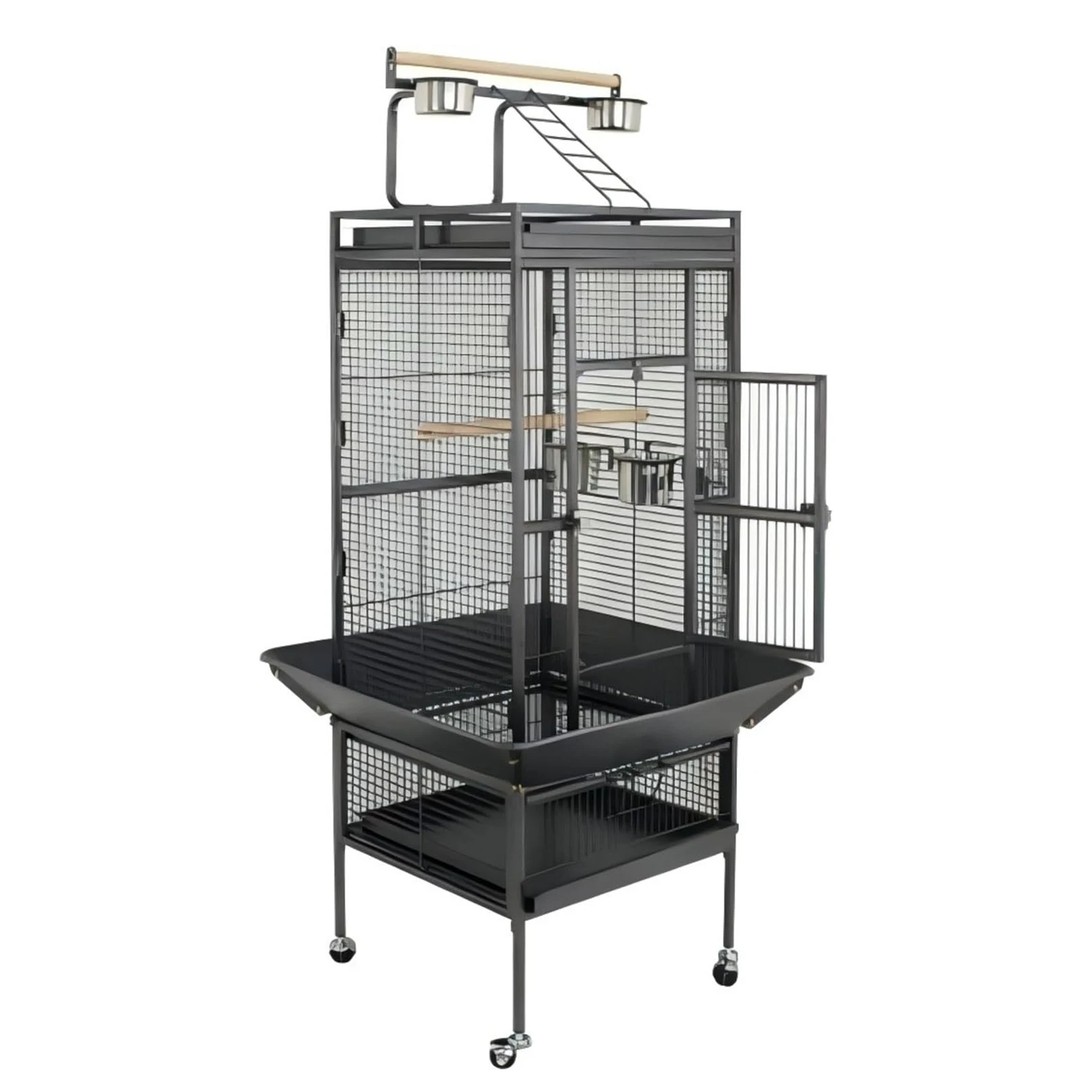 61" Large Steel Bird Cage with Play Top for Parrots & Parakeets