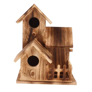 Small Wooden Outdoor Birdhouse for Swallows & Parrots