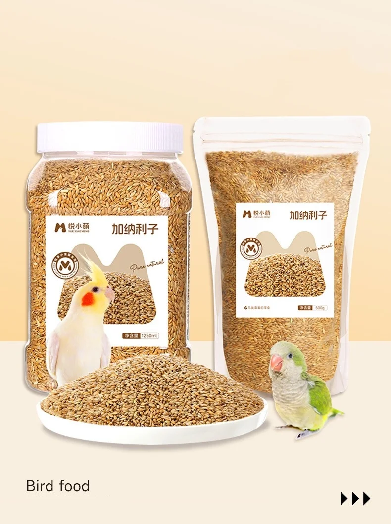 Canary & Parrot Bird Food – Shelled Mix for Peony, Xuanfeng, Tiger Skin