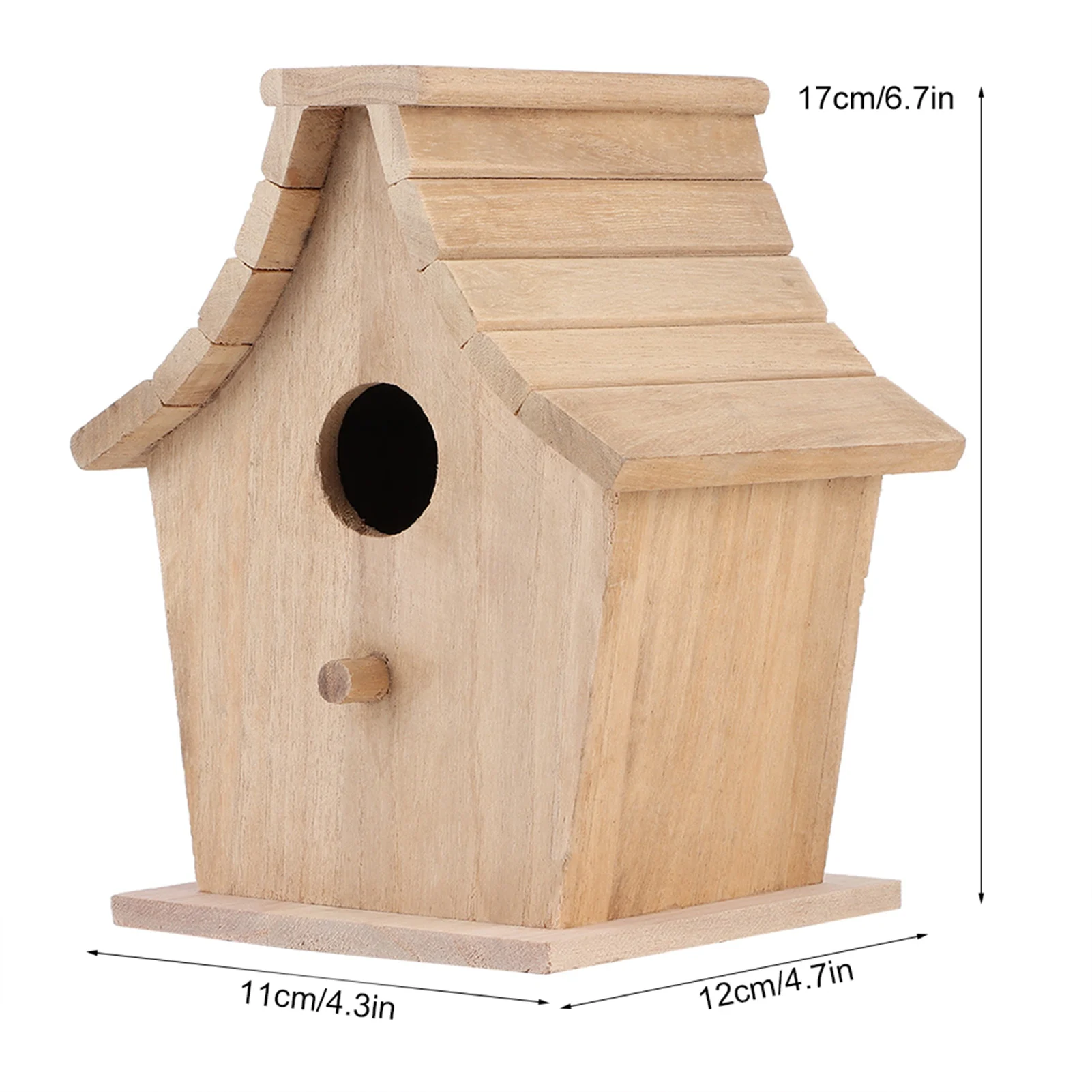 Wooden Hanging Bird Breeding Box for Parrots & Small Birds - Image 4